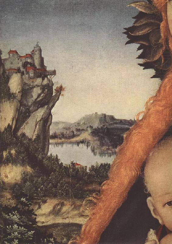 CRANACH, Lucas the Elder Virgin and Child (detail) hhgr china oil painting image